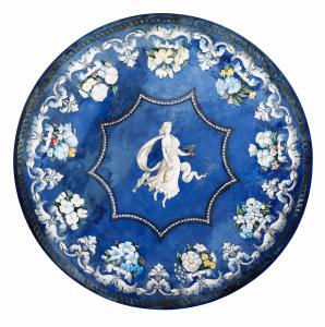 Painted marble top